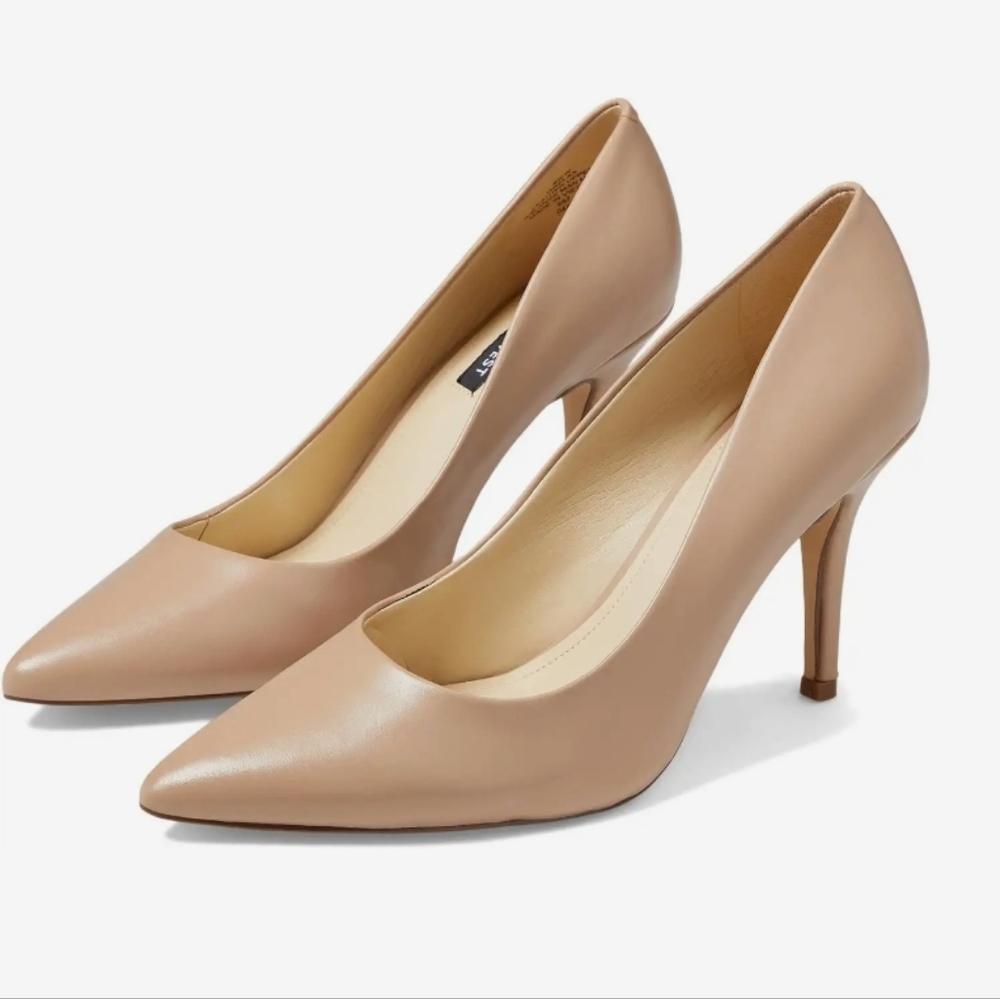 Nine West Garisono Pointed High Heel Shoes Tan Size 6 - Picture 2 of 11